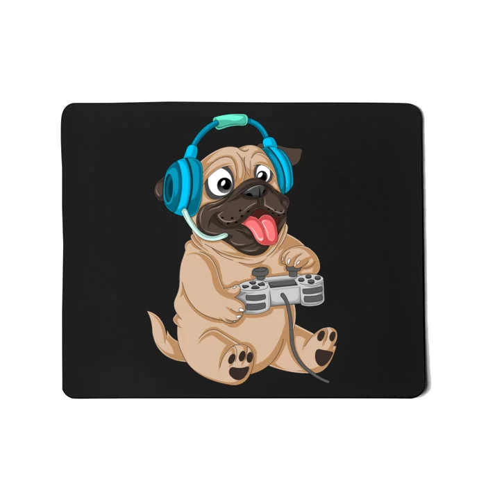 Pug Gamer Mousepad