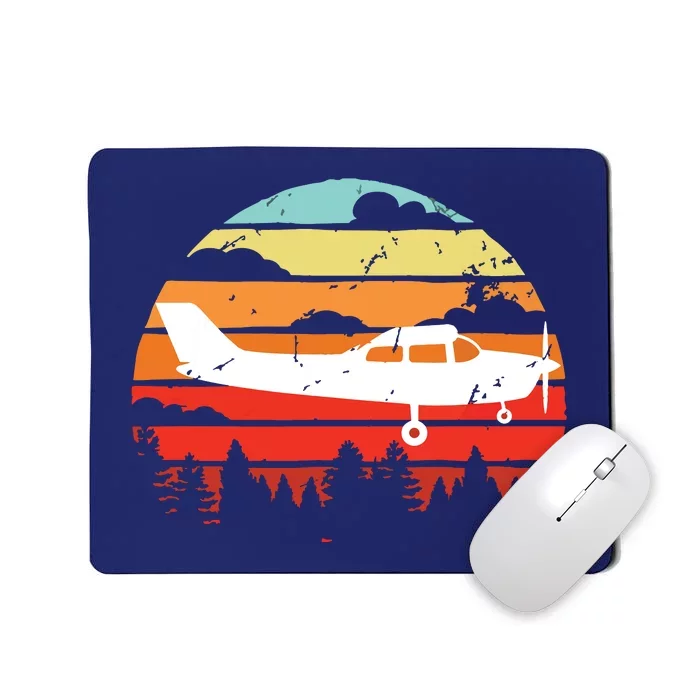 Pilot Gift Retro C172 Aircraft Flying Aviation Mousepad