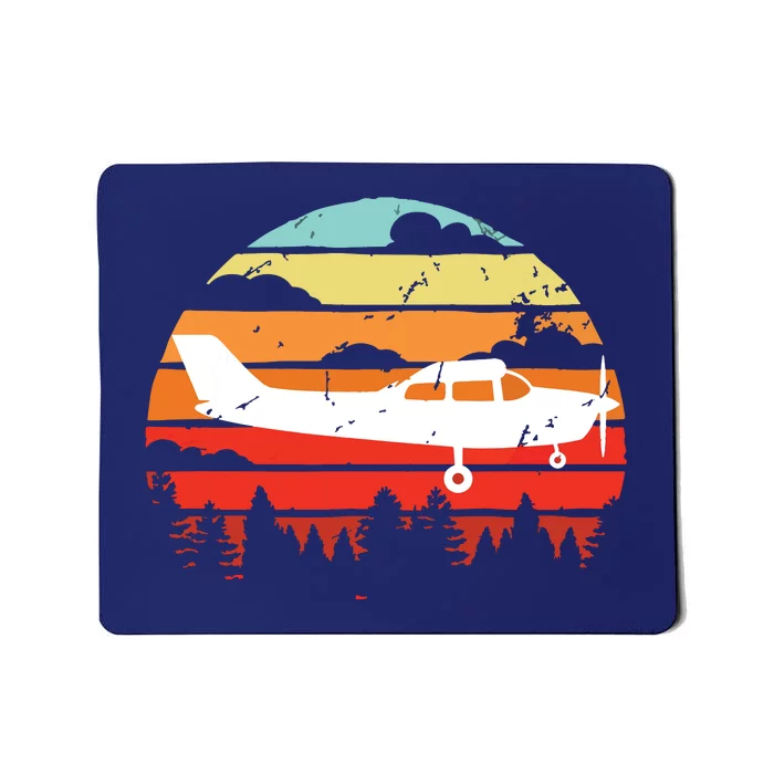 Pilot Gift Retro C172 Aircraft Flying Aviation Mousepad