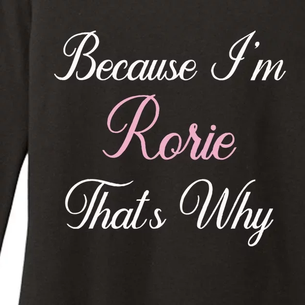 Personalized Gift Rorie Name Personalized Cute Pink Womens CVC Long Sleeve Shirt