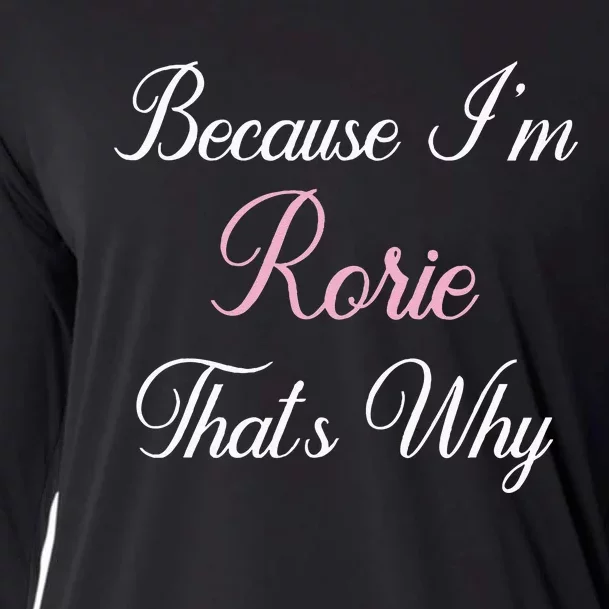 Personalized Gift Rorie Name Personalized Cute Pink Cooling Performance Long Sleeve Crew