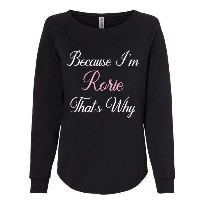 Personalized Gift Rorie Name Personalized Cute Pink Womens California Wash Sweatshirt