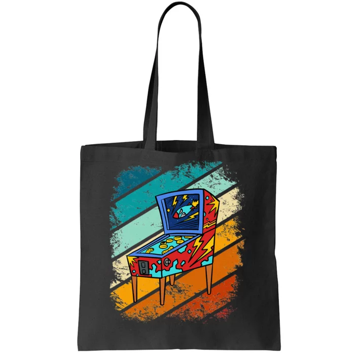 Pinball Gamer Retro Classic Arcade Machine Pin Ball Tote Bag