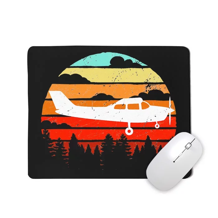 Pilot Gift Retro C172 Aircraft Flying Aviation Mousepad