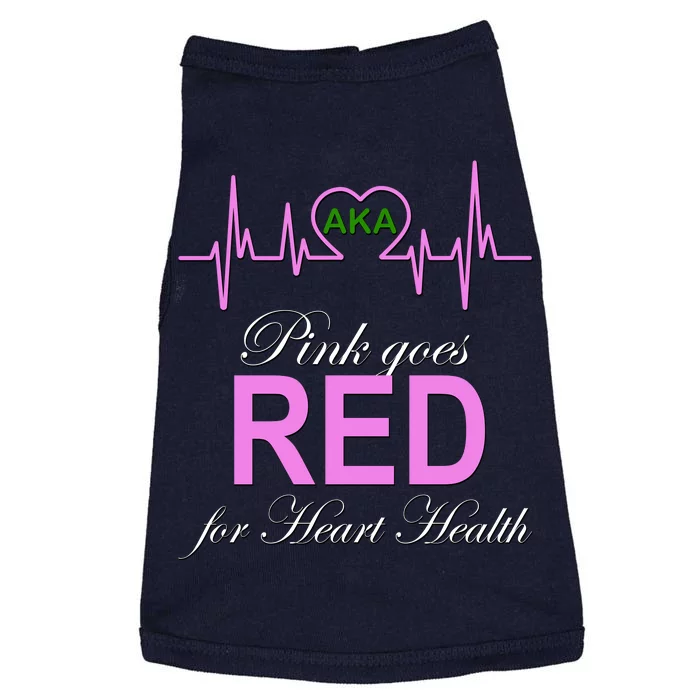 Pink Goes Red For Heart Health Doggie Tank