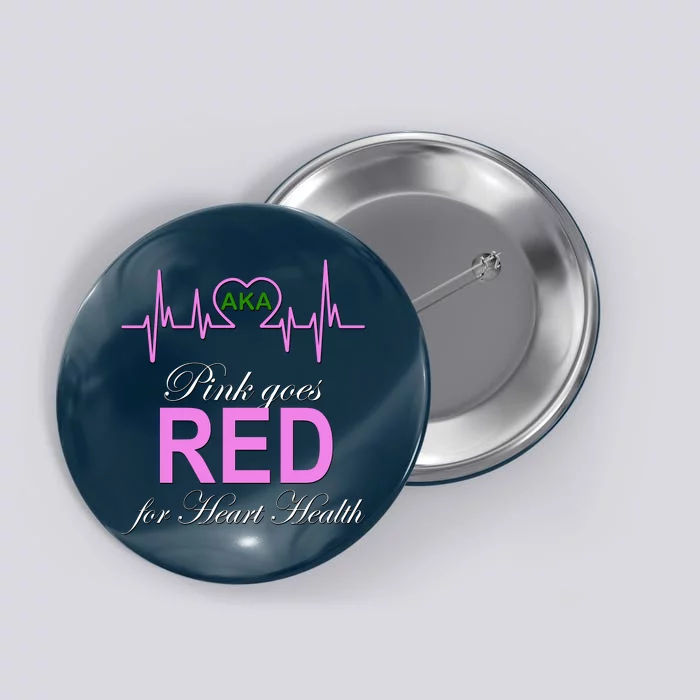 Pink Goes Red For Heart Health Button