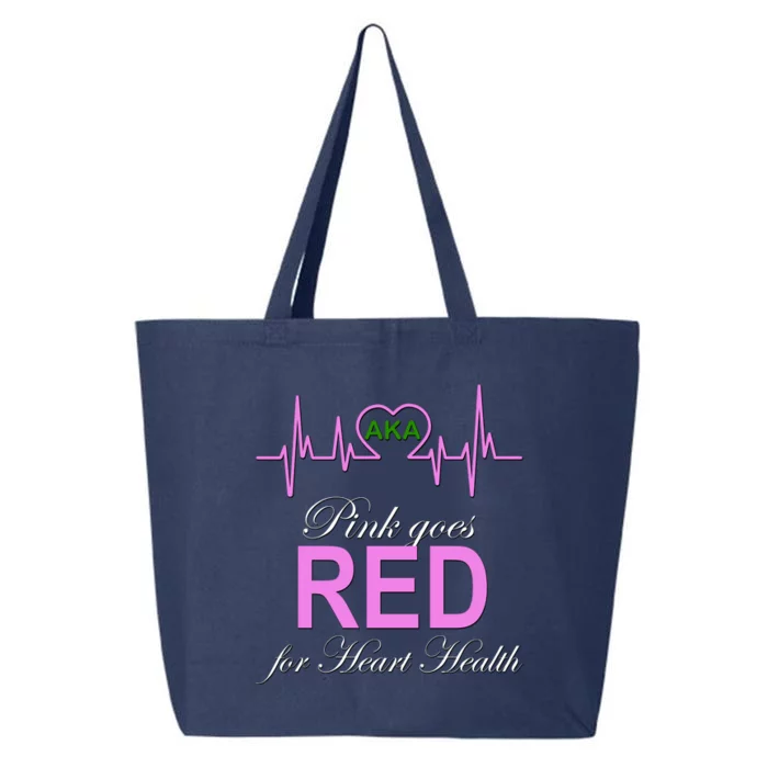 Pink Goes Red For Heart Health 25L Jumbo Tote