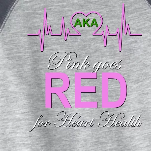 Pink Goes Red For Heart Health Toddler Fine Jersey T-Shirt