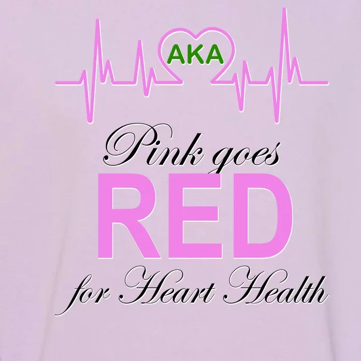 Pink Goes Red For Heart Health Garment-Dyed Sweatshirt