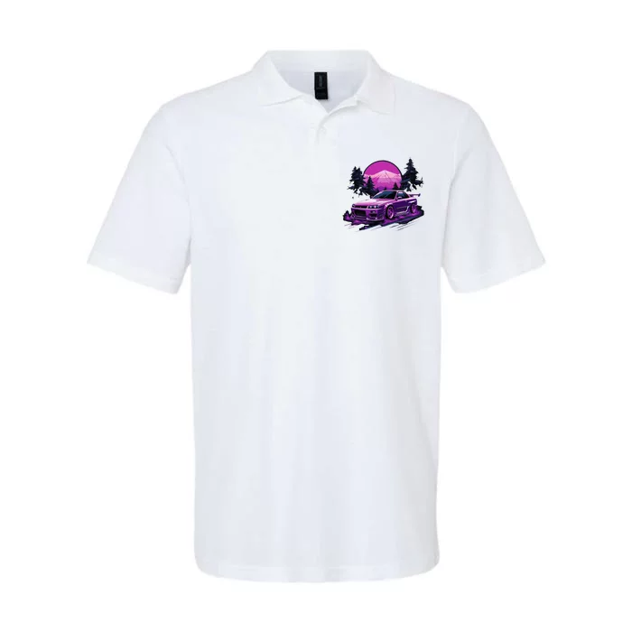 Purple Gt R 34 Skyline Jdm Car Enthusiast Softstyle Adult Sport Polo