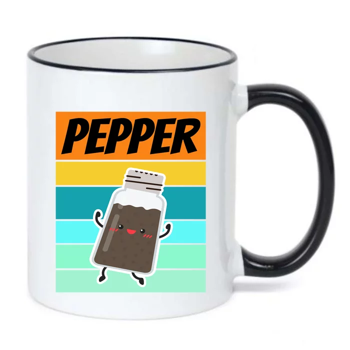 Pepper Gift Salt Halloween Costume Idea Couple Matching Cute Gift Black Color Changing Mug