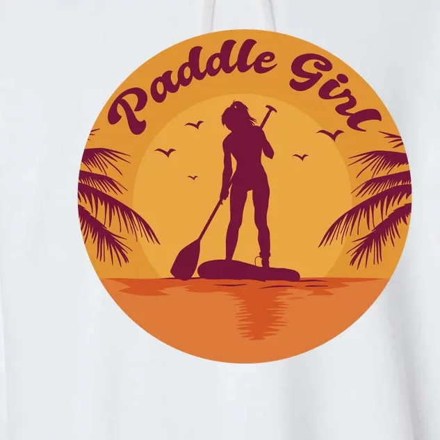 Paddle Girl Sunset Sport Garment-Dyed Fleece Hoodie