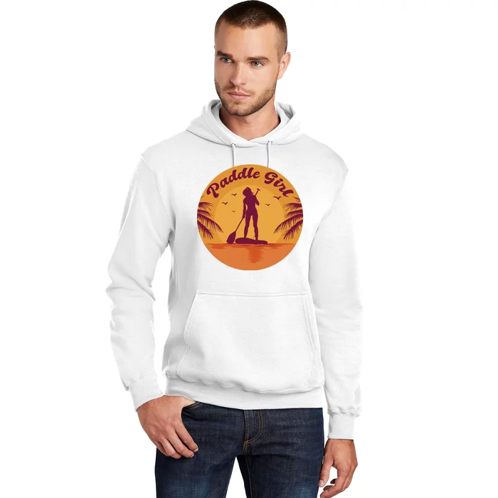 Paddle Girl Sunset Sport Hoodie