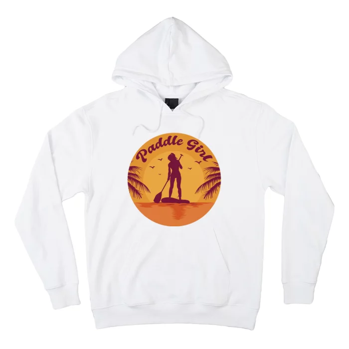 Paddle Girl Sunset Sport Hoodie