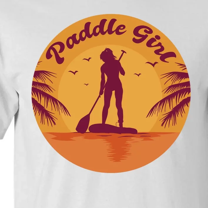 Paddle Girl Sunset Sport Tall T-Shirt