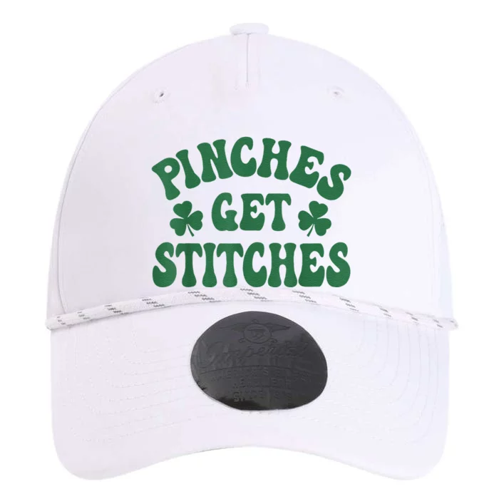 Pinches Get Stitches Shamrock Funny St. Patrick's Day Performance The Dyno Cap