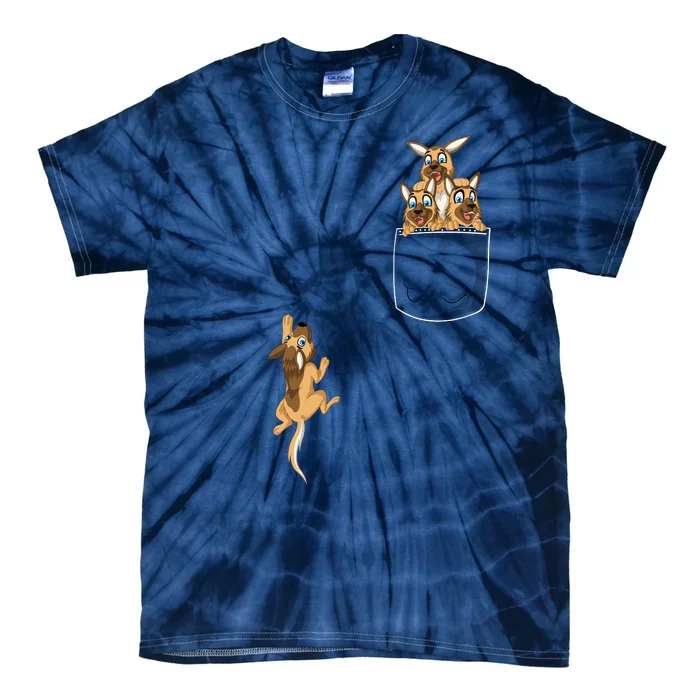 Pocket German Shepherd Tie-Dye T-Shirt