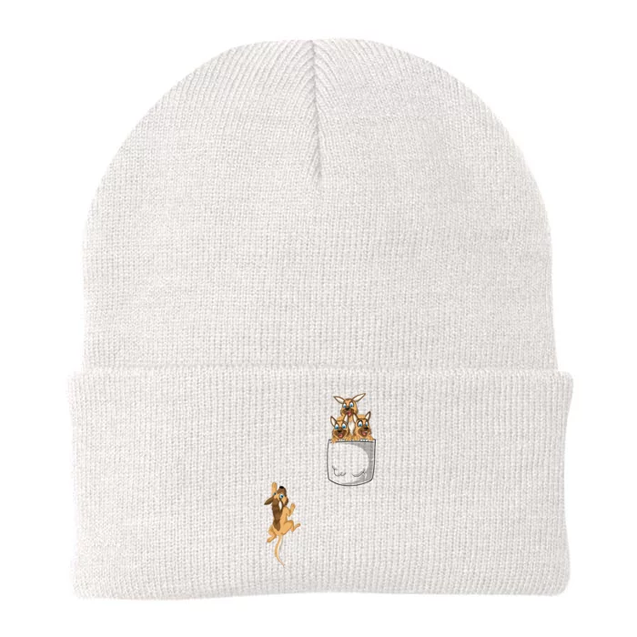 Pocket German Shepherd Knit Cap Winter Beanie