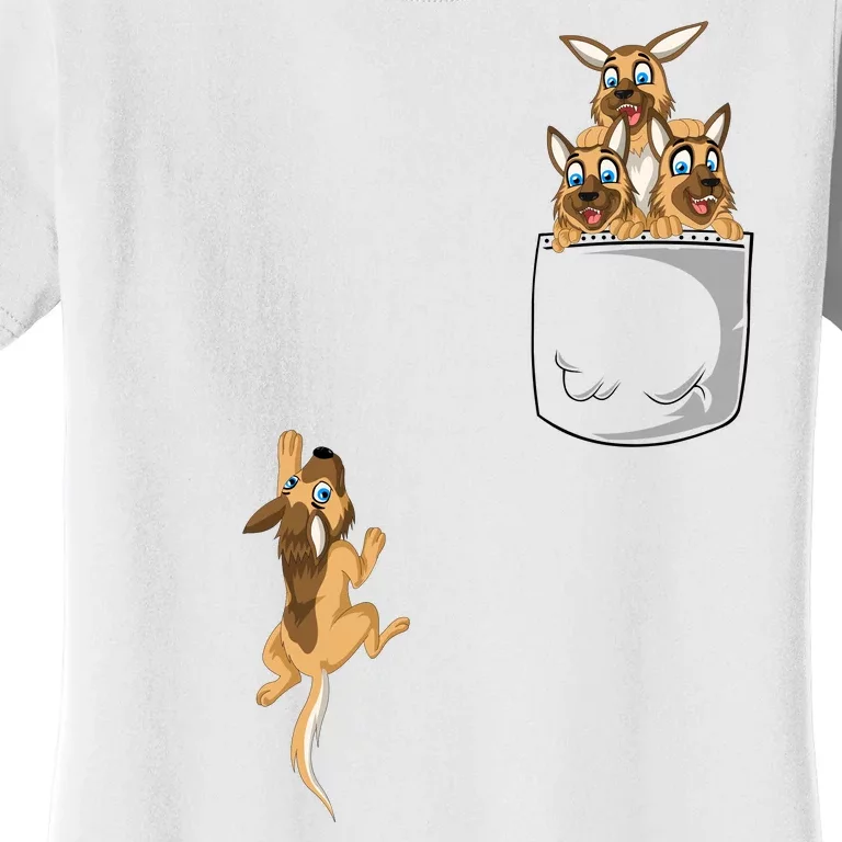 Pocket German Shepherd Women's T-Shirt