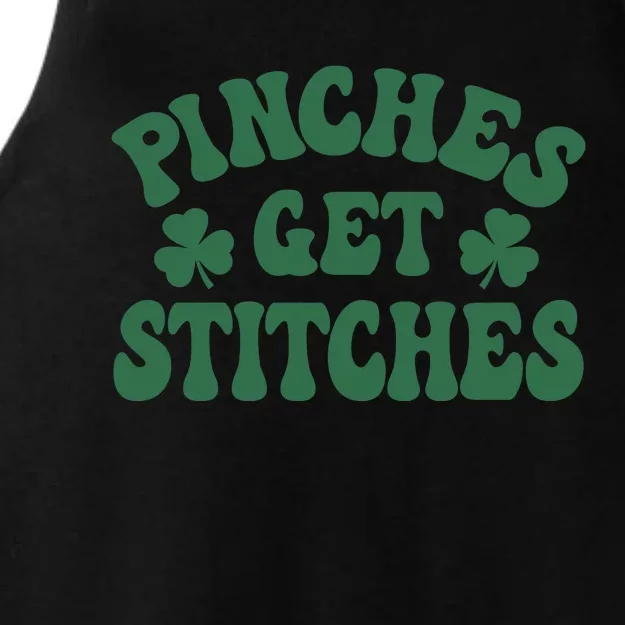 Pinches Get Stitches Lucky Day Patrick's Day Gift Ladies Tri-Blend Wicking Tank