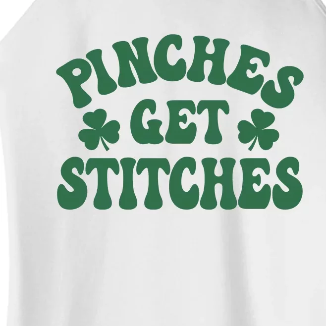 Pinches Get Stitches Lucky Day Patrick's Day Gift Women’s Perfect Tri Rocker Tank