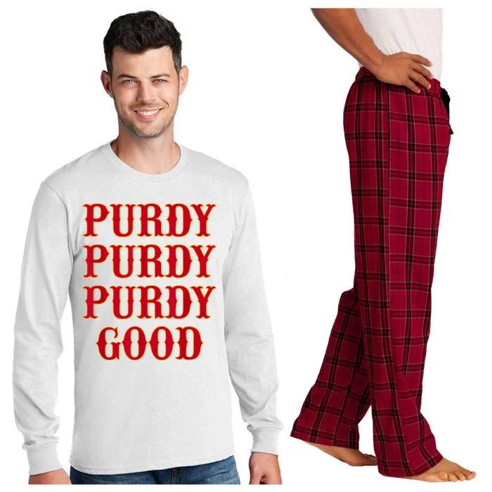 Purdy Good San Francisco Football Playoffs Long Sleeve Pajama Set