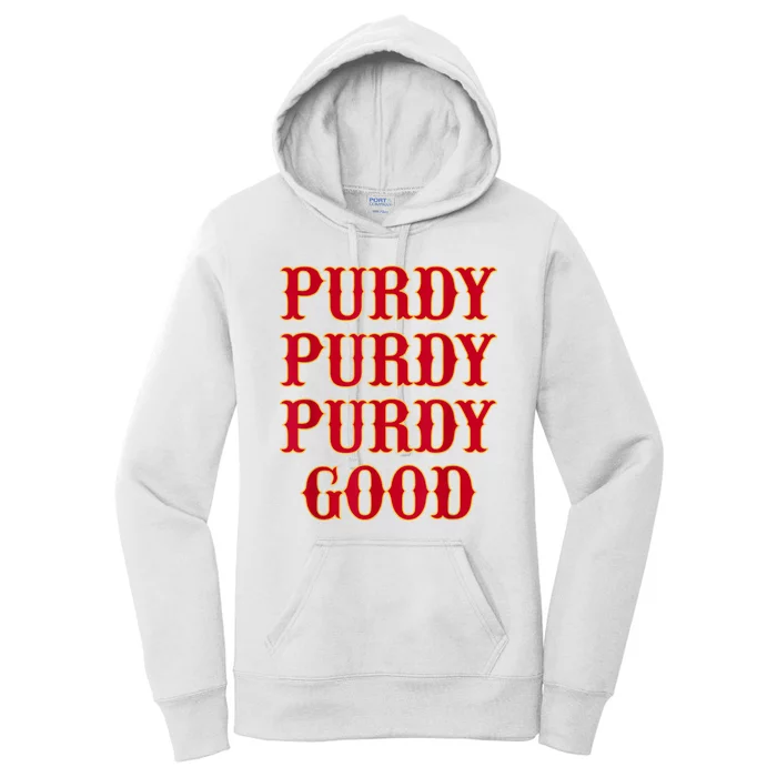 Purdy Good San Francisco Football Playoffs Women's Pullover Hoodie