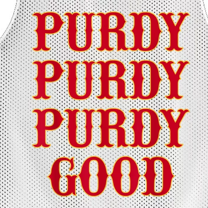 Purdy Good San Francisco Football Playoffs Mesh Reversible Basketball Jersey Tank