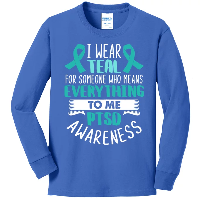 Postcute Gifttraumatic Stress Disorder Warrior Ptsd Awareness Month Gift Kids Long Sleeve Shirt