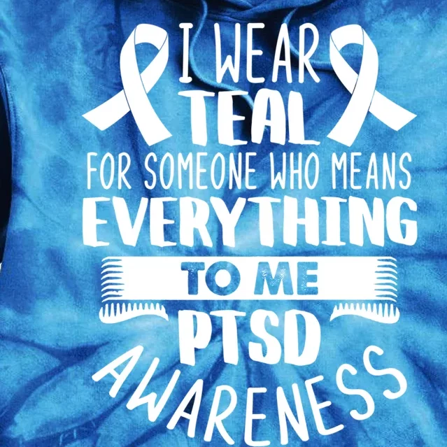 Postgreat Gifttraumatic Stress Disorder Warrior Ptsd Awareness Month Funny Gift Tie Dye Hoodie