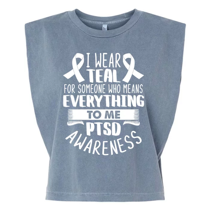 Postgreat Gifttraumatic Stress Disorder Warrior Ptsd Awareness Month Funny Gift Garment-Dyed Women's Muscle Tee