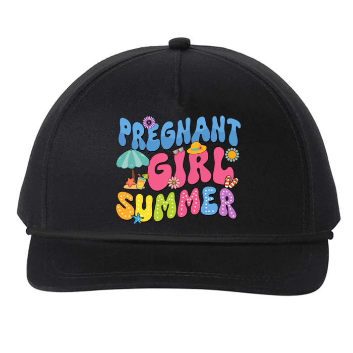 Pregnant Girl Summer Snapback Five-Panel Rope Hat