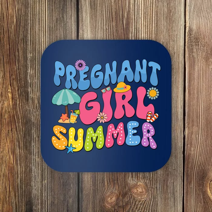 Pregnant Girl Summer Coaster