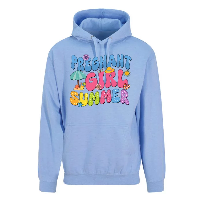 Pregnant Girl Summer Unisex Surf Hoodie