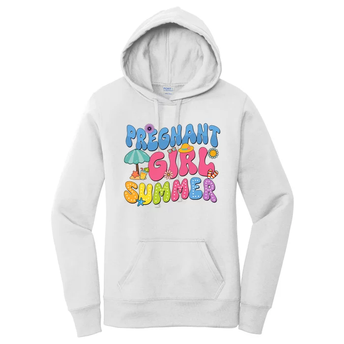 Pregnant Girl Summer Women's Pullover Hoodie