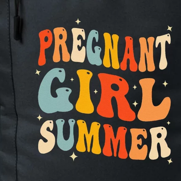 Pregnant Girl Summer Baby Announcement Pregnancy Reveal Daily Commute Backpack