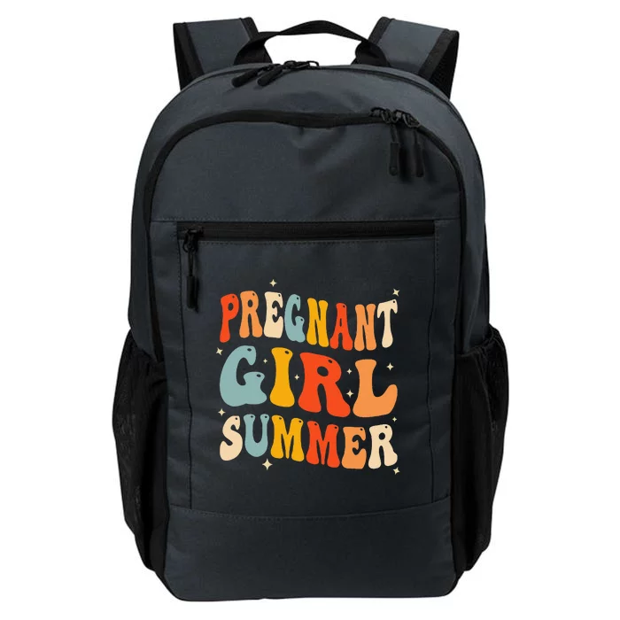 Pregnant Girl Summer Baby Announcement Pregnancy Reveal Daily Commute Backpack