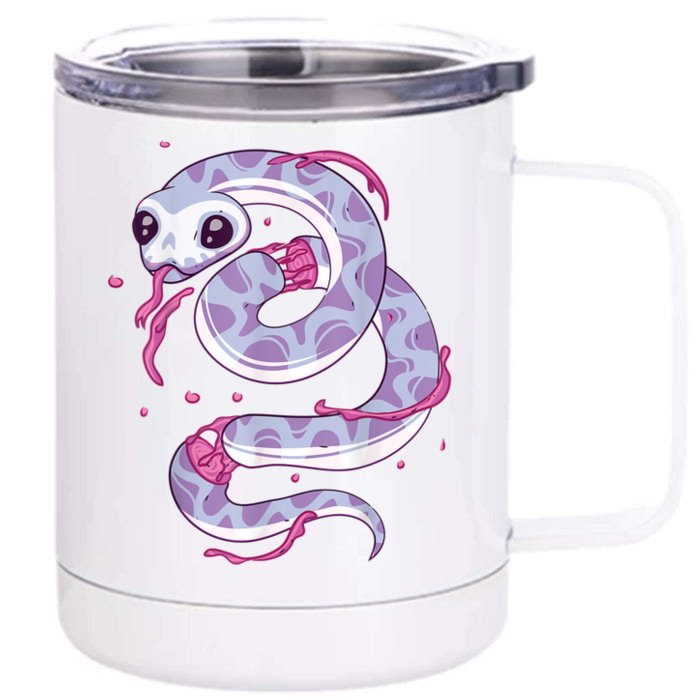 Pastel Goth Snake Creepy Serpent Kawaii Emo Nu Goth Front & Back 12oz Stainless Steel Tumbler Cup