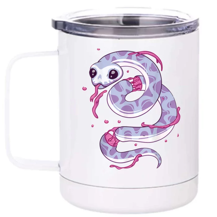 Pastel Goth Snake Creepy Serpent Kawaii Emo Nu Goth Front & Back 12oz Stainless Steel Tumbler Cup