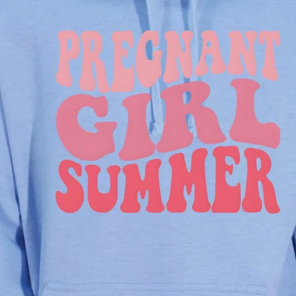 Pregnant Girl Summer Summer Vibes Unisex Surf Hoodie