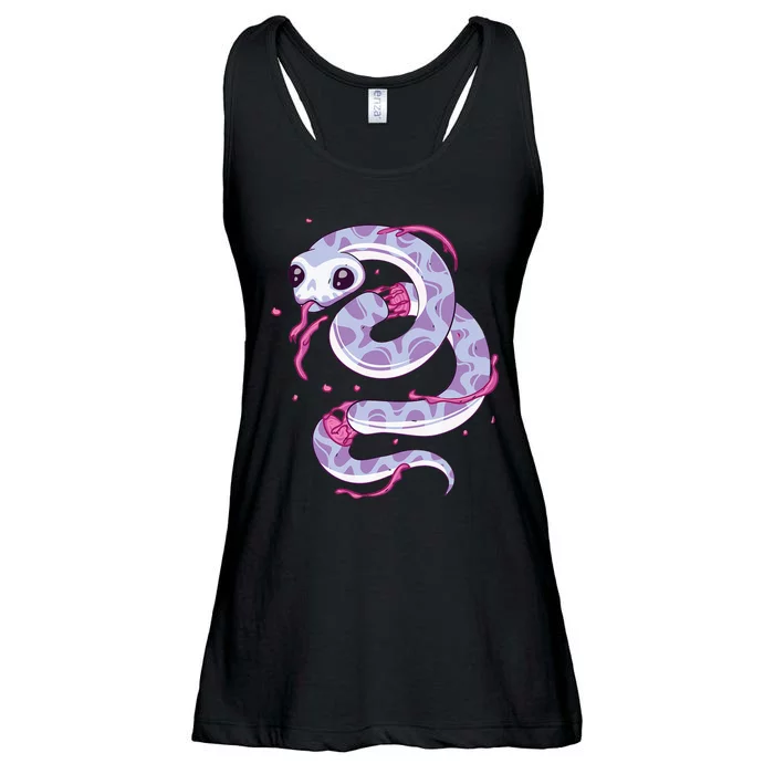 Pastel Goth Snake Creepy Serpent Kawaii Emo Nu Goth Ladies Essential Flowy Tank