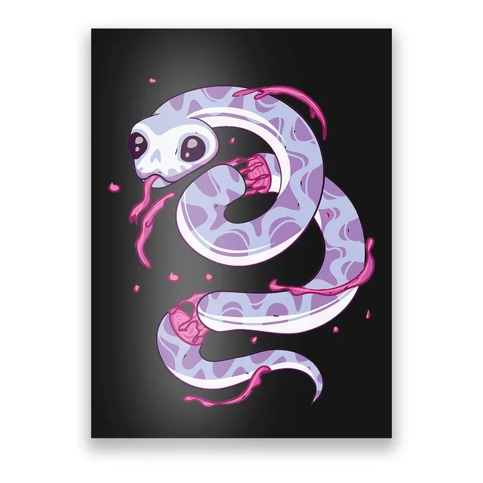 Pastel Goth Snake Creepy Serpent Kawaii Emo Nu Goth Poster