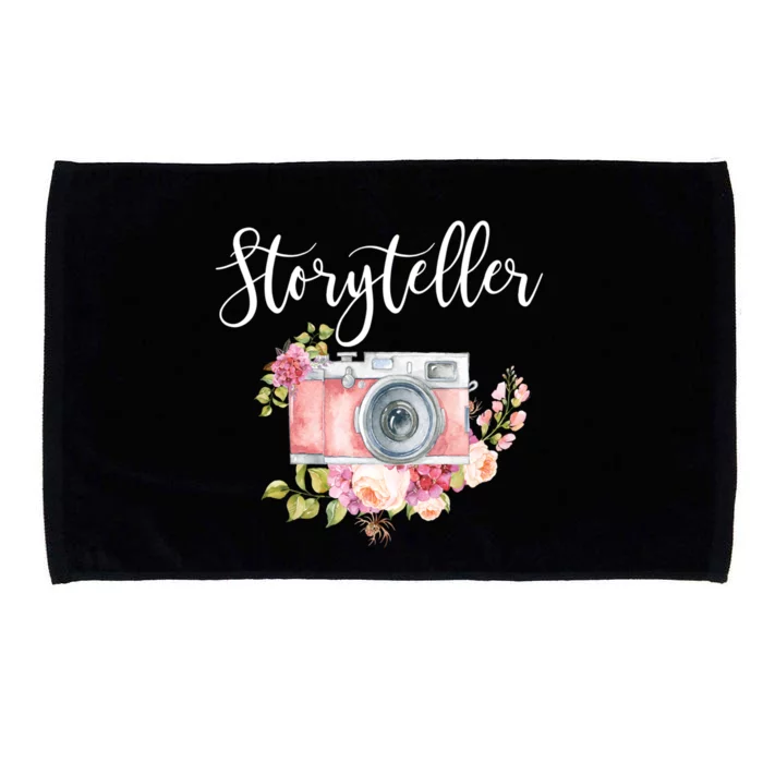 Photographer Gifgift Storyteller Camera Flowers Meaningful Gift Microfiber Hand Towel