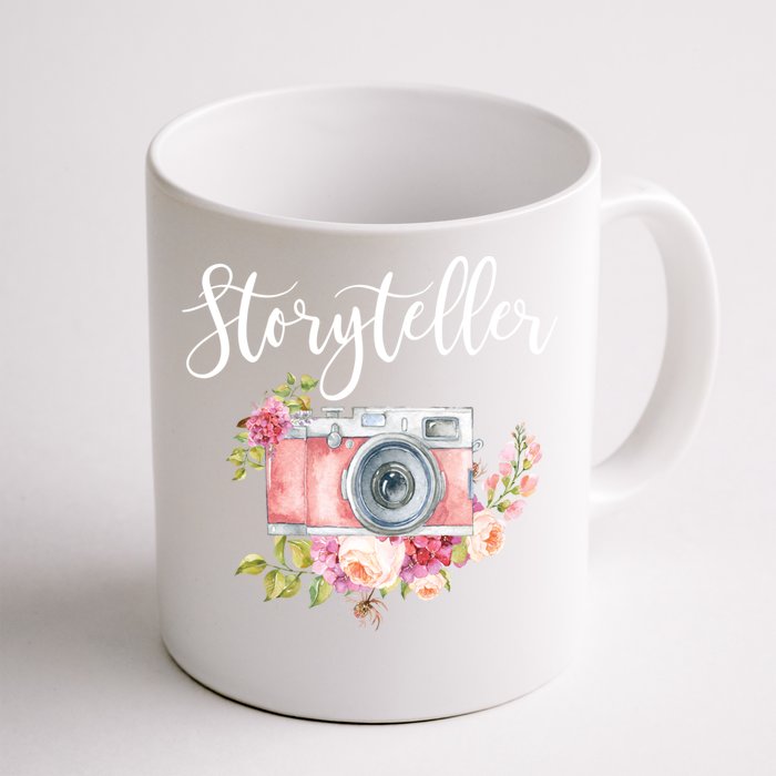 Photographer Gifgift Storyteller Camera Flowers Meaningful Gift Front & Back Coffee Mug