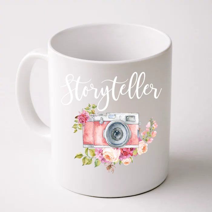 Photographer Gifgift Storyteller Camera Flowers Meaningful Gift Front & Back Coffee Mug