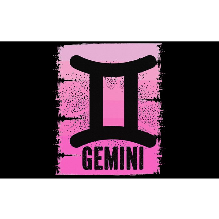 Pink Gemini Symbol May Birthday Born In June Zodiac Sign Bumper Sticker