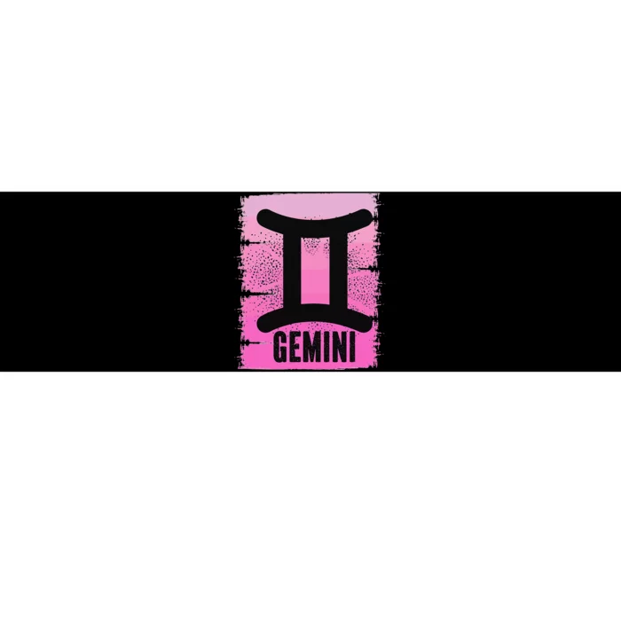 Pink Gemini Symbol May Birthday Born In June Zodiac Sign Bumper Sticker