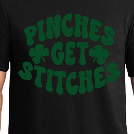 Pinches Get Stitches Funny St Patrick's Day Pajama Set