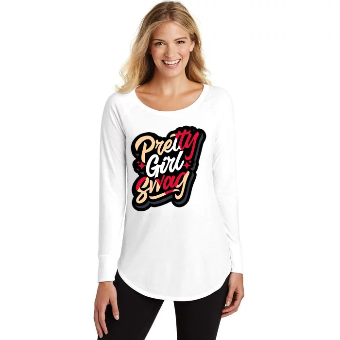 Pretty Girl Swag Cool Swag Team Matching Gift Idea Matching Sneaker Women's Perfect Tri Tunic Long Sleeve Shirt