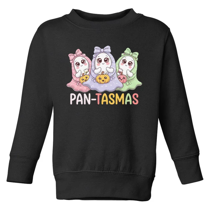 Pantasmas Ghost Spooky Conchas Funny Mexican Pun Toddler Sweatshirt